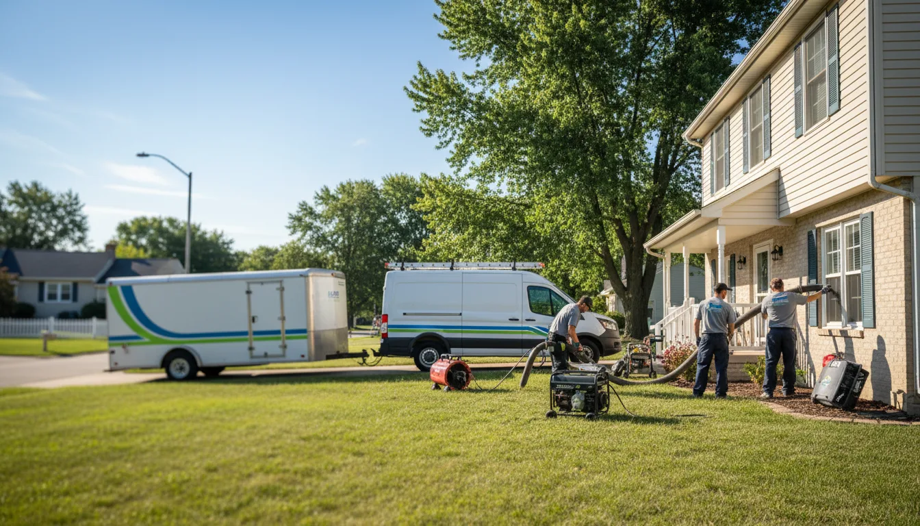 Flooded Basement Restoration And Cleanup With Repair in Hebron, IL near me